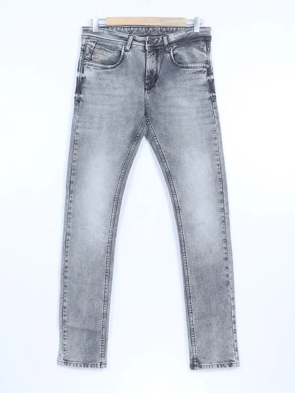 Gesture slim fit grey washed jeans