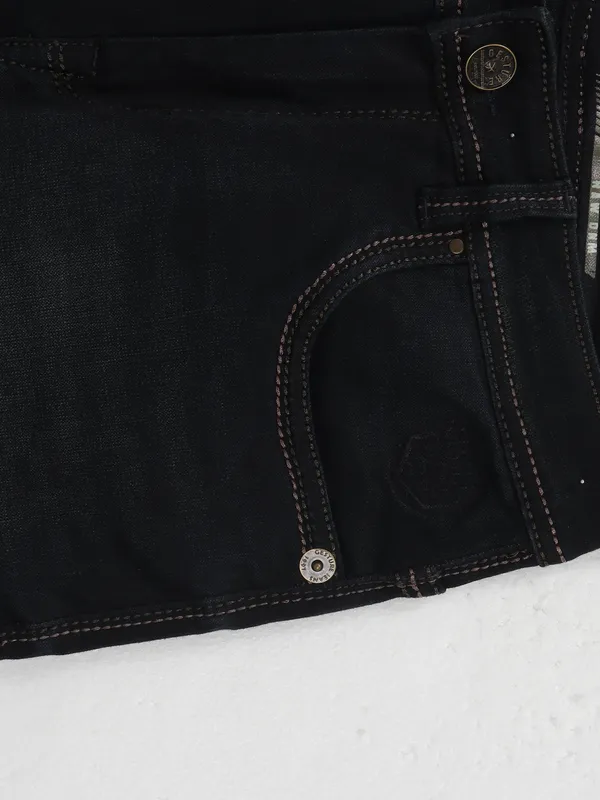 GESTURE washed black denim jeans