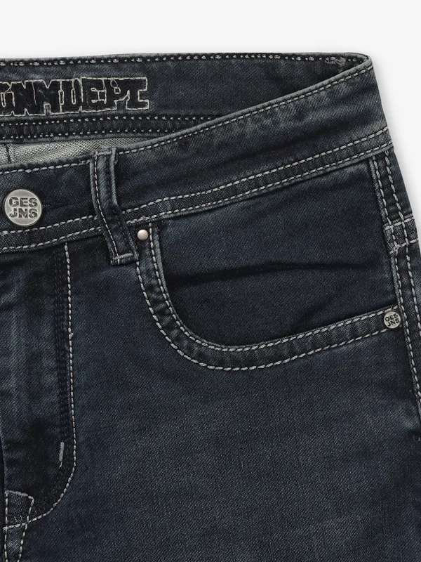 GESTURE washed blue denim jeans