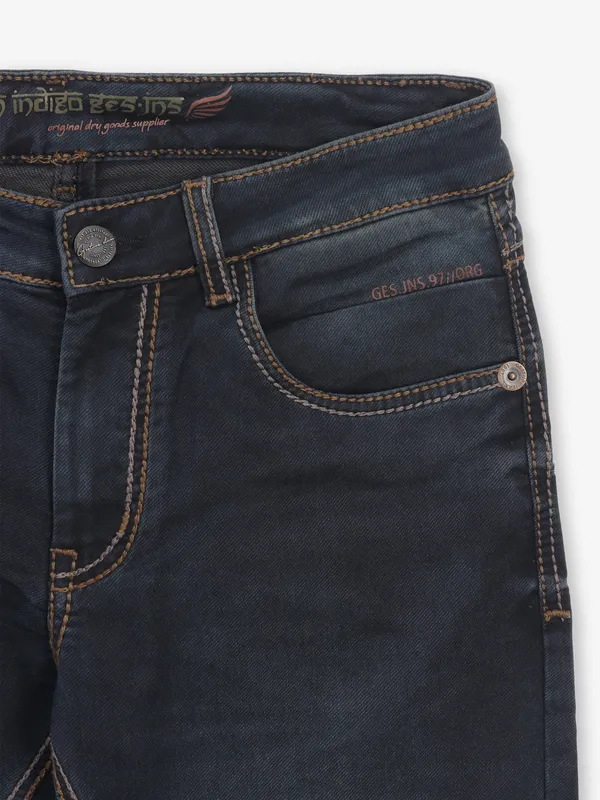 GESTURE washed blue denim jeans for mens