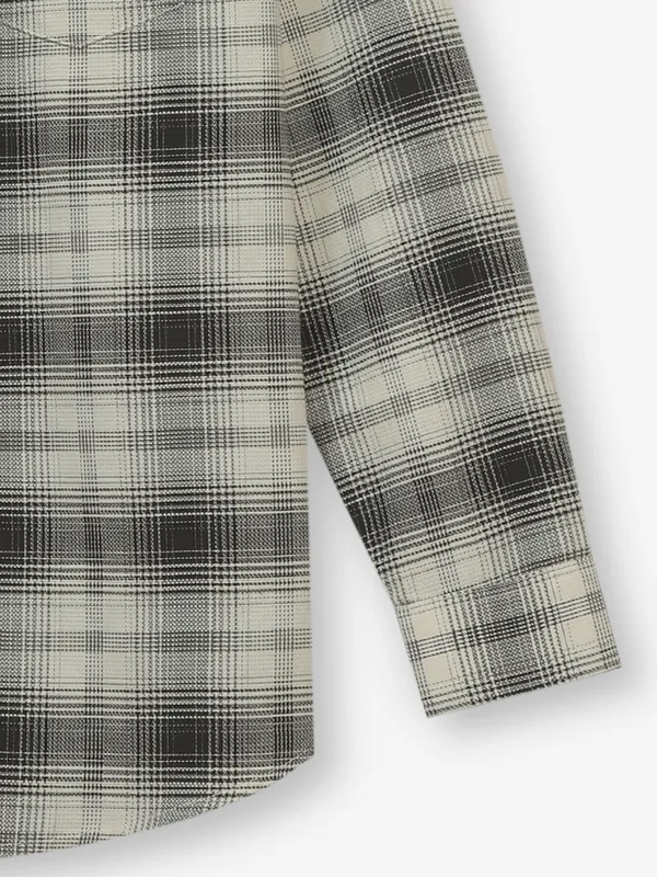 GIANTI beige and black cotton casual shirt