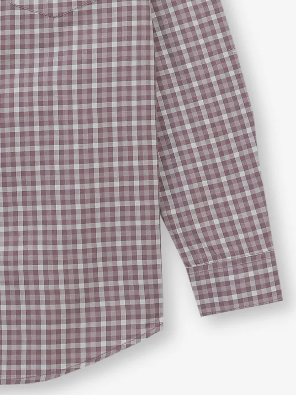 GIANTI brown checked cotton shirt