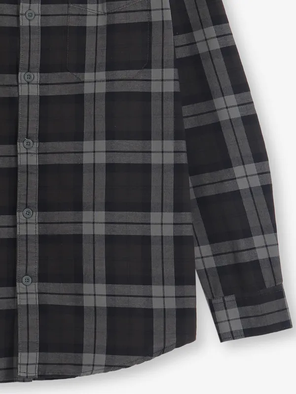 GIANTI dark brown cotton shirt