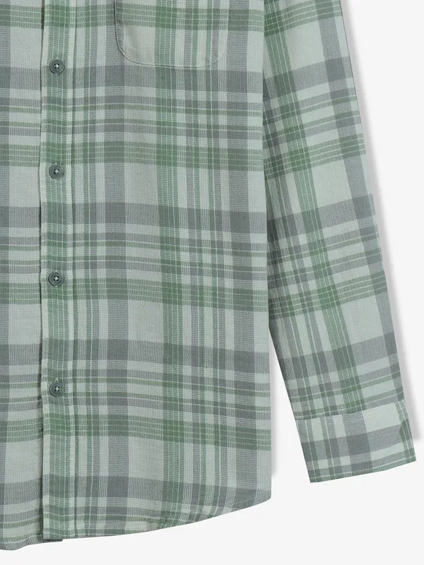 GIANTI pista green cotton casual shirt