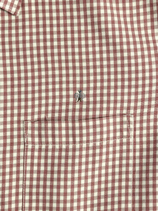 GIANTI red checks cotton shirt