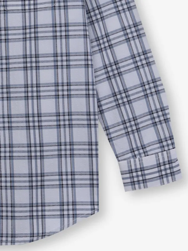 GIANTI white checks cotton shirt