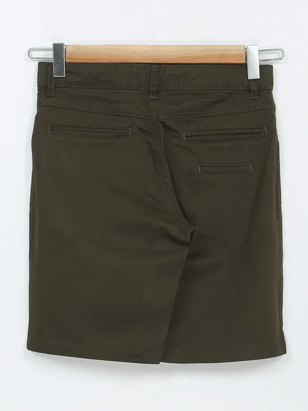 GINI&JONY dark brown cotton shorts