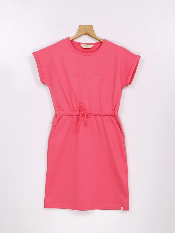 GINI&JONY hot pink cotton frock
