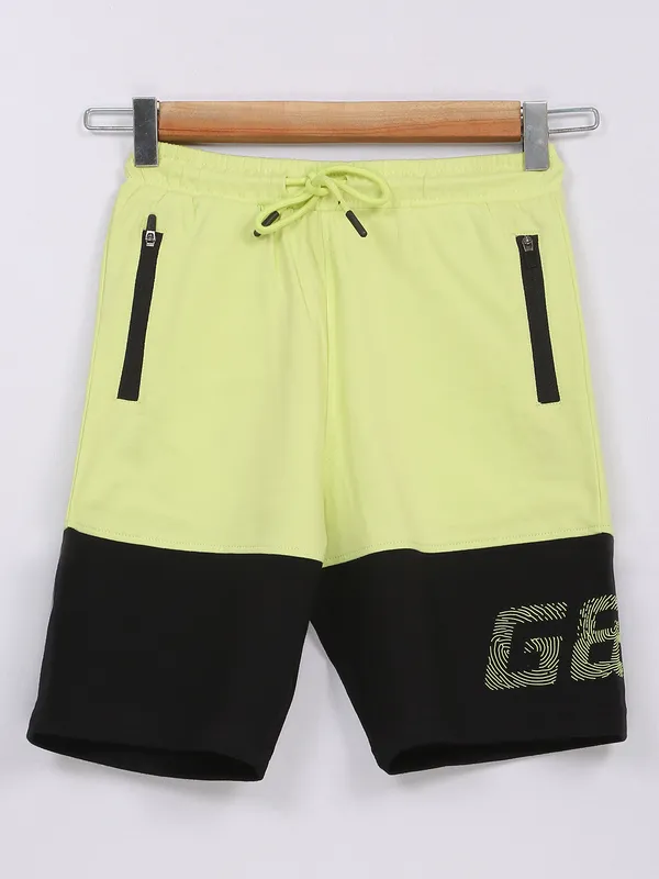 GINI&JONY neon green cotton shorts