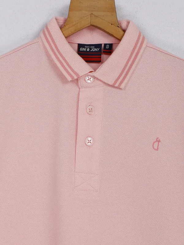 GINI&JONY plain t shirt in peach