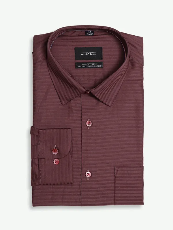 Ginneti brown cotton shirt