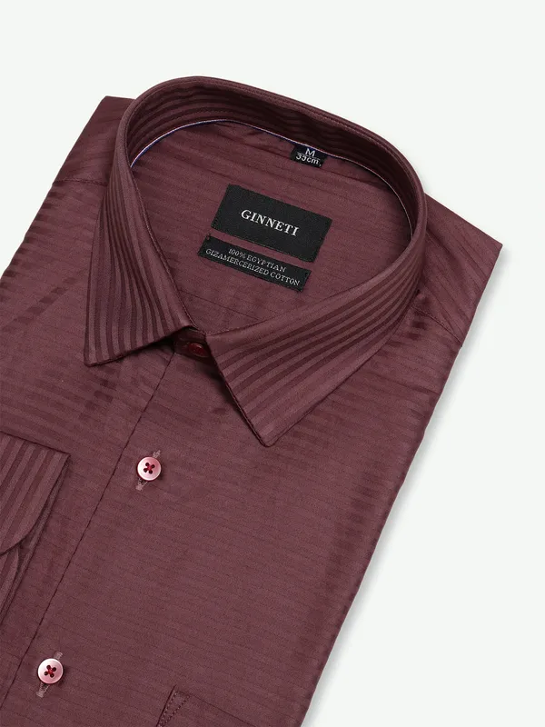 Ginneti brown cotton shirt