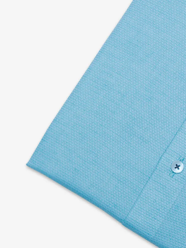 Ginneti sky blue cotton shirt