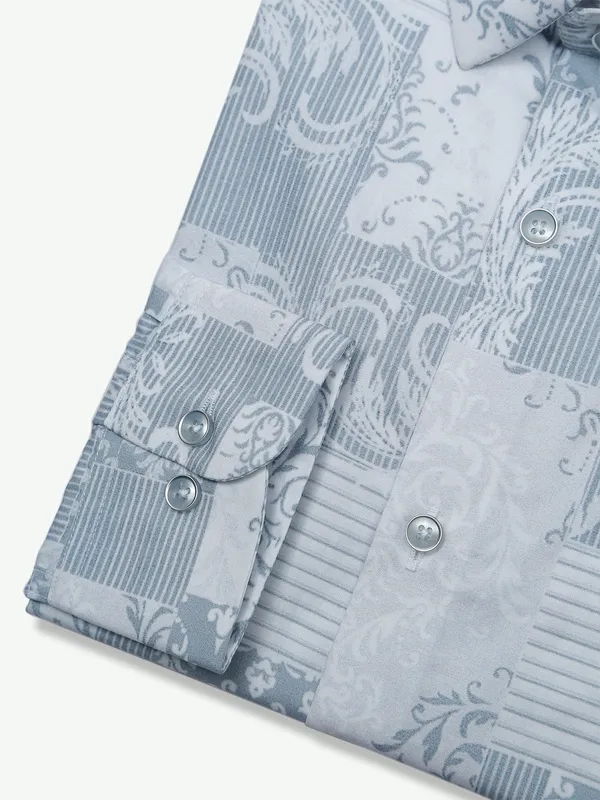 Ginneti white printed shirt
