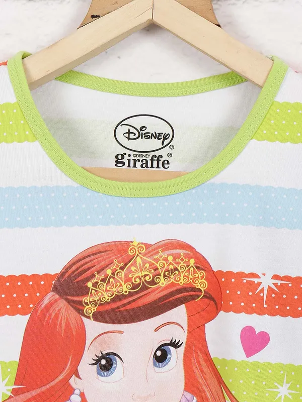Giraffe green hue pretty cotton printed top