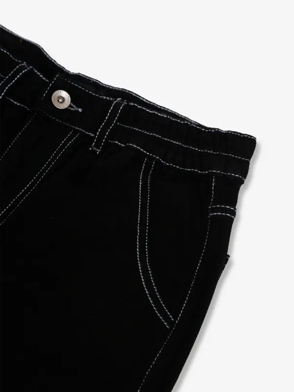 Global Republic black straight jeans
