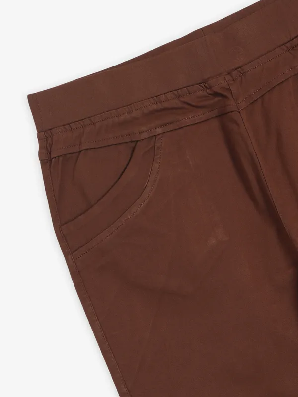 GLOBAL REPUBLIC brown cotton jaggings
