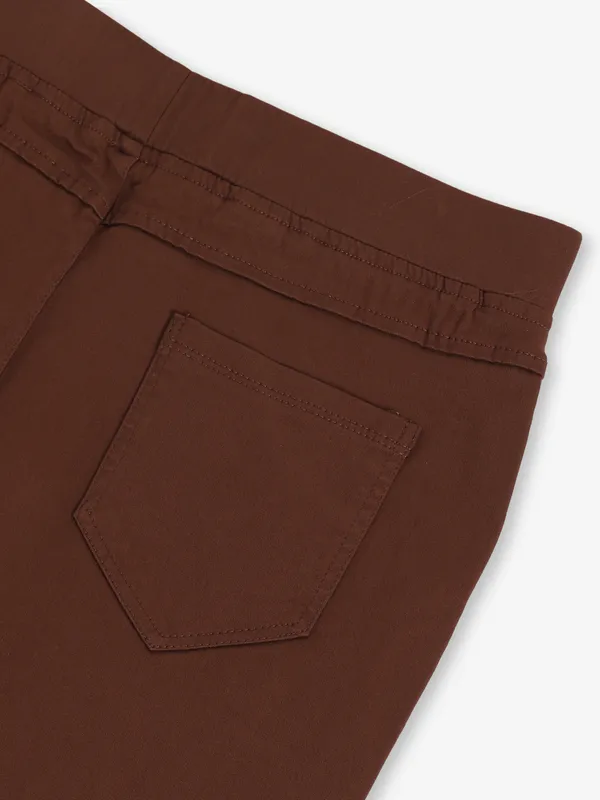 GLOBAL REPUBLIC brown cotton jaggings