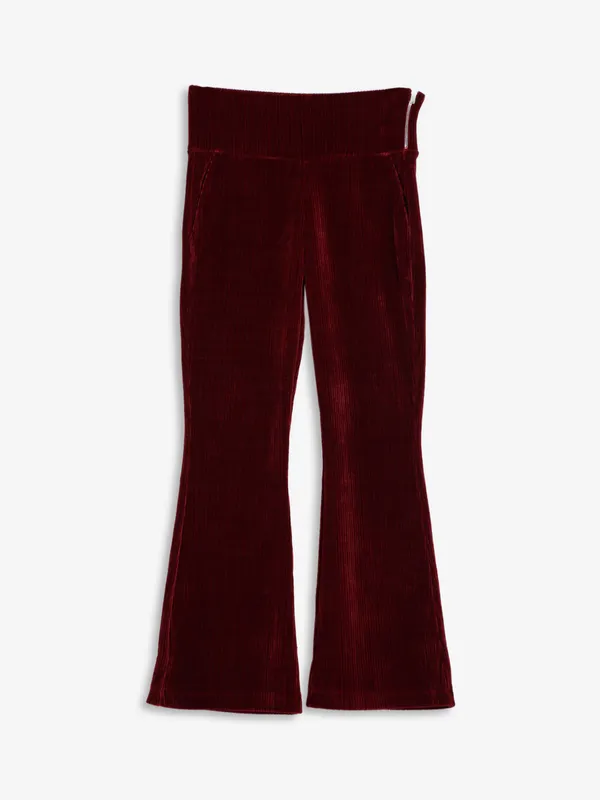 Global Republic corduroy wine bootcut pant