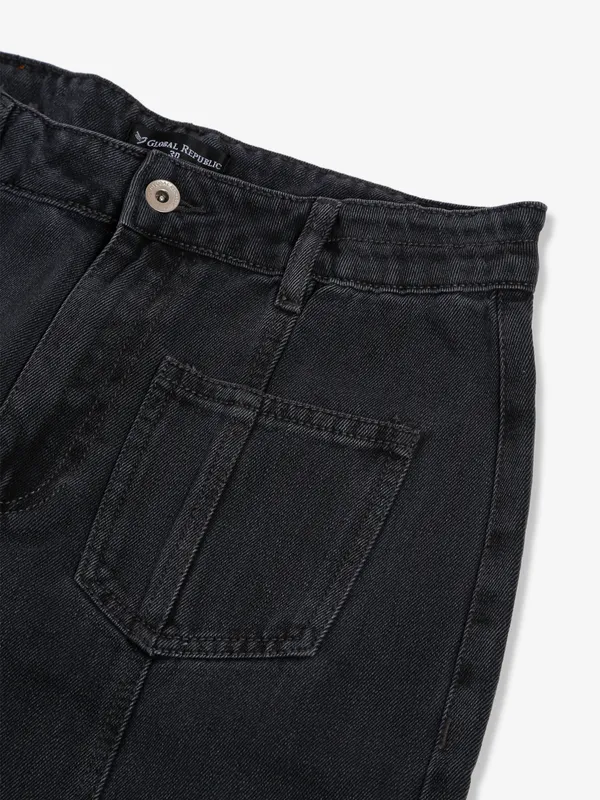 Global Republic dark grey cargo jeans