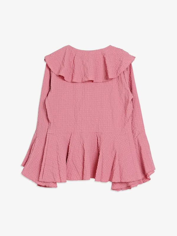 Global Republic dusty pink plain lycra top