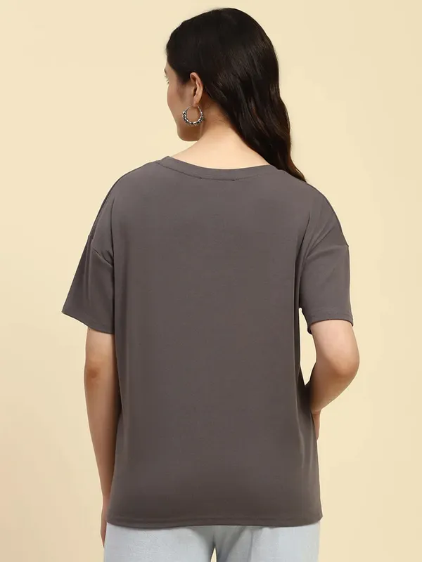 GLOBAL REPUBLIC grey cotton t-shirt