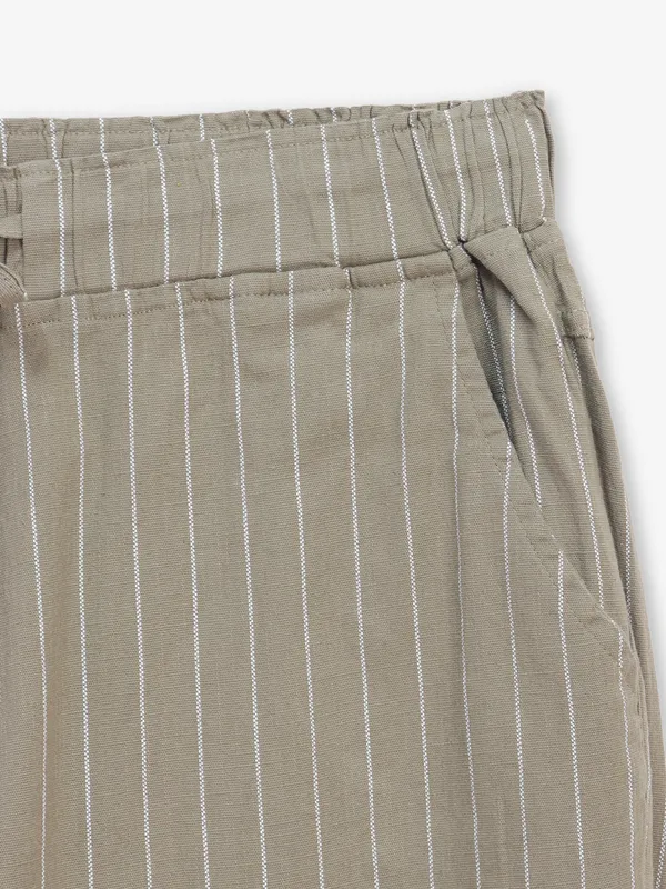 GLOBAL REPUBLIC olive cotton pant for women