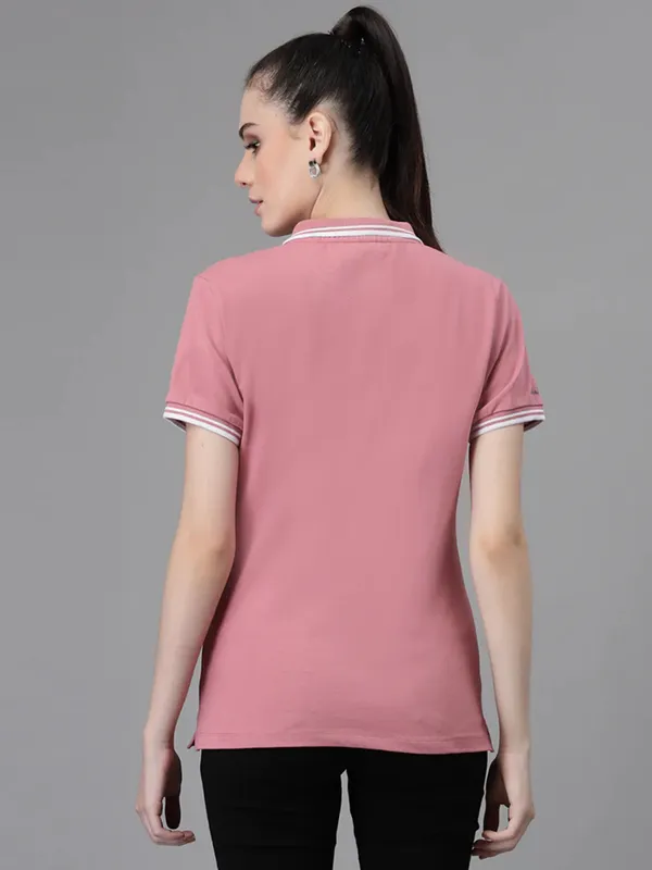 Global Republic pink plain t shirt