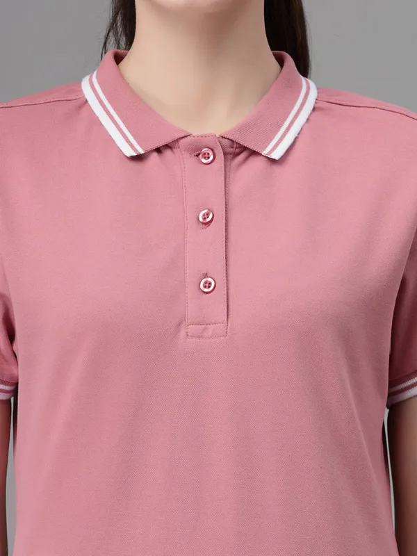 Global Republic pink plain t shirt