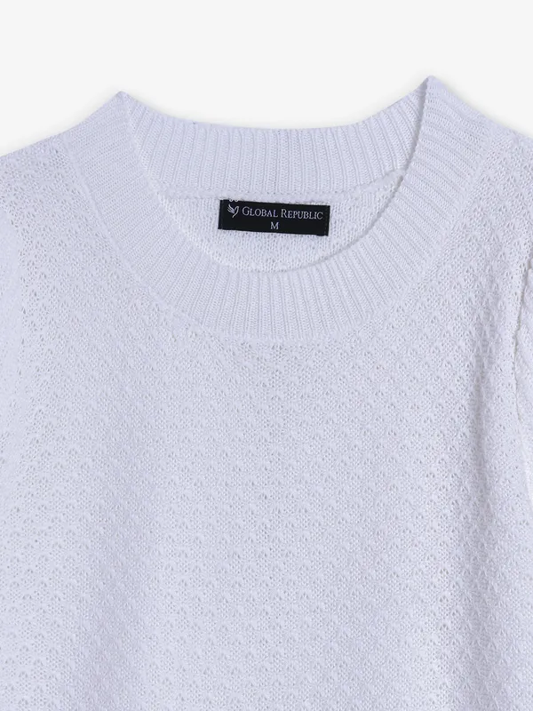 GLOBAL REPUBLIC white viscose top