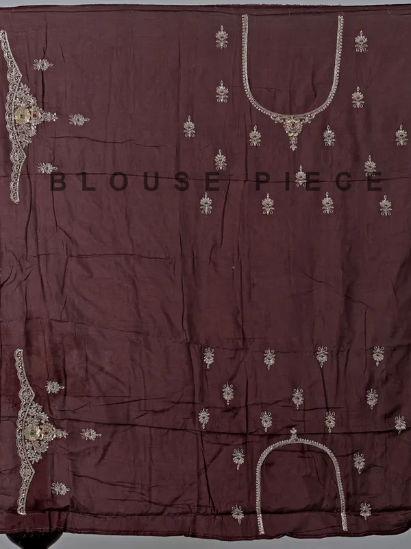 Gold and purple silk diamond embellished saree