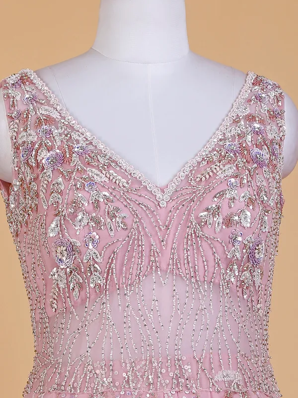 Gorgeous baby pink floor length gown
