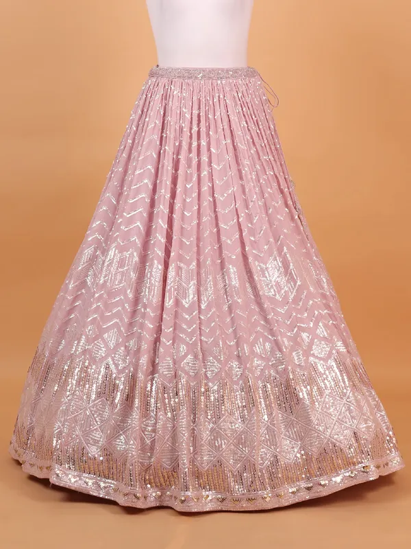 Gorgeous baby pink lehenga choli