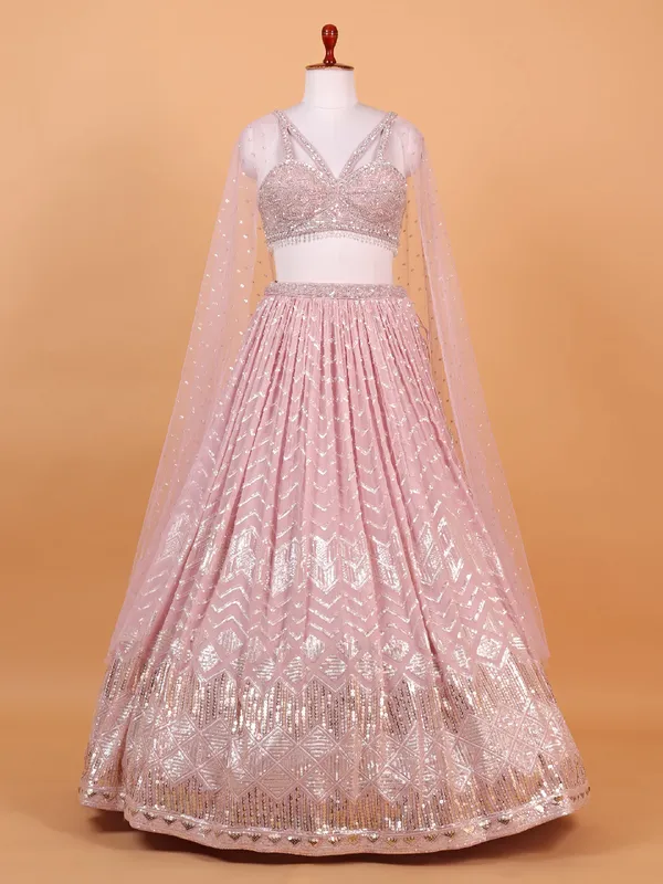 Gorgeous baby pink lehenga choli