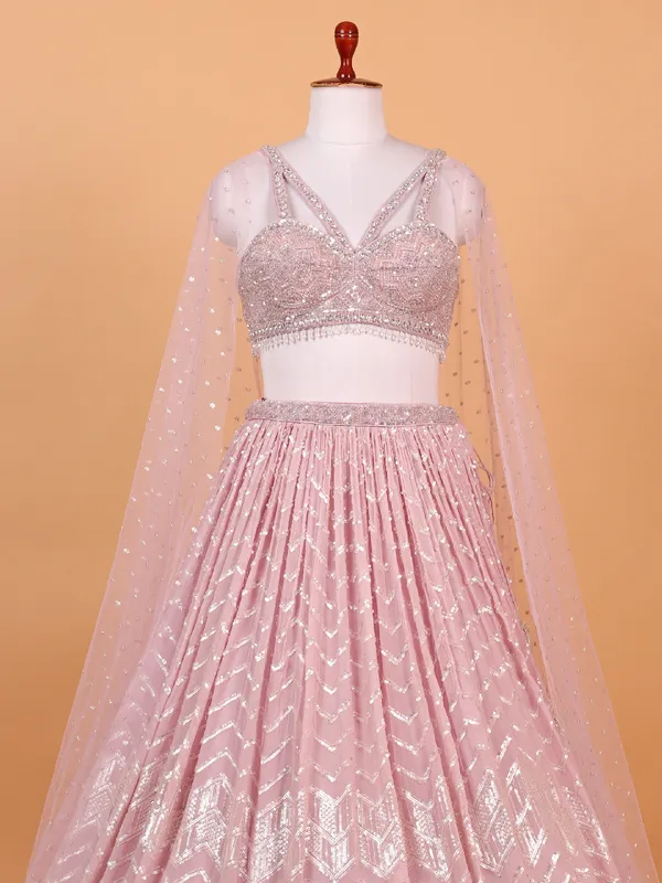 Gorgeous baby pink lehenga choli