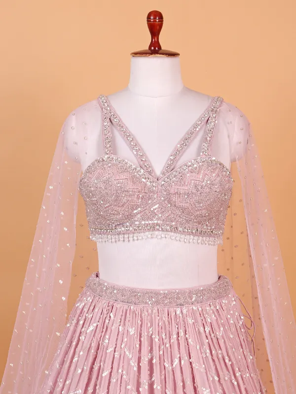 Gorgeous baby pink lehenga choli