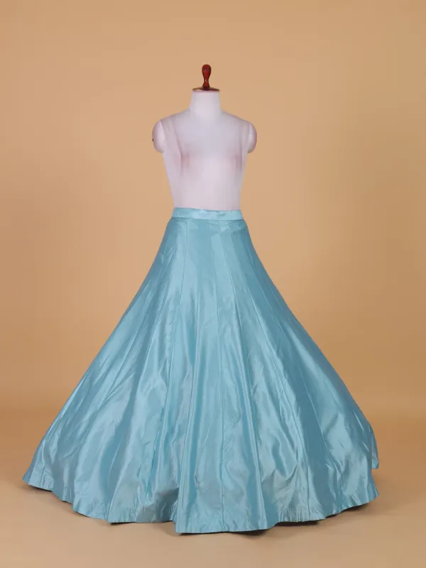 Gorgeous light blue silk lehenga choli