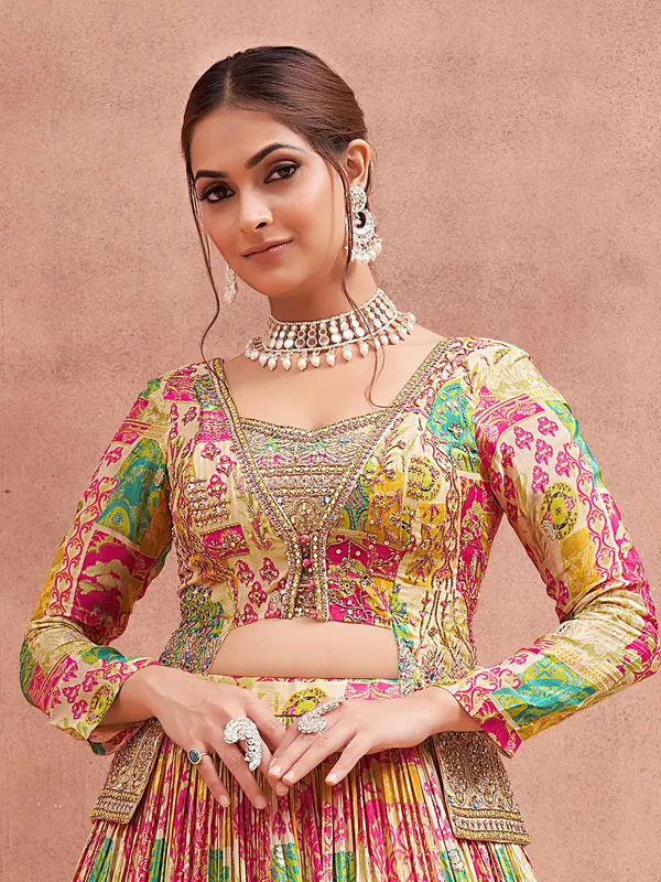 Gorgeous mustard yellow lehenga choli