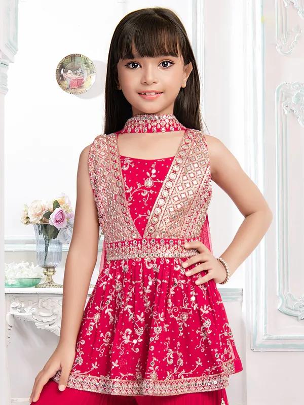 Gorgeous rani georgette sharara set