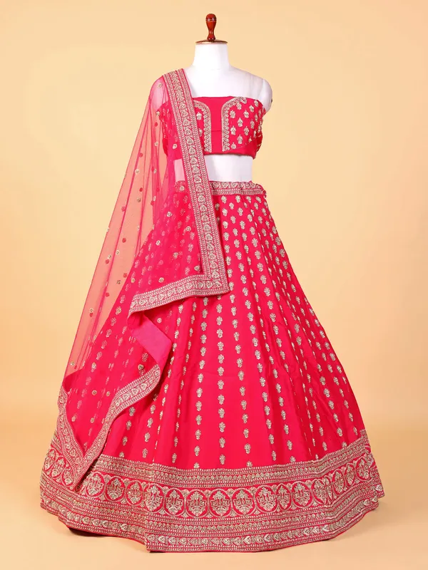 Gorgeous rani raw silk lehenga choli
