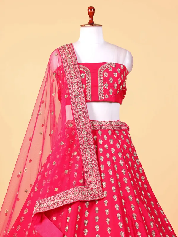 Gorgeous rani raw silk lehenga choli