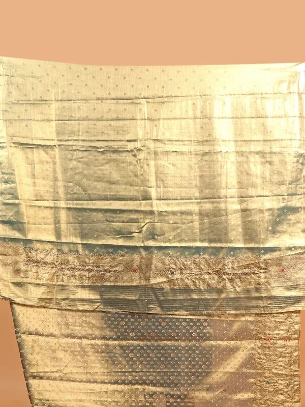 Green kanjivaram tissue silk saree