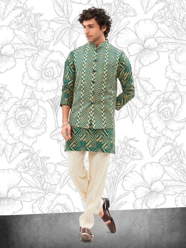 Printed waistcoat mens fashion sale