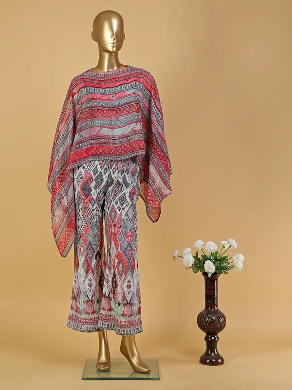 Green shaded printed cotton co ord set