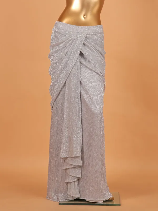 Grey lycra designer suit for party