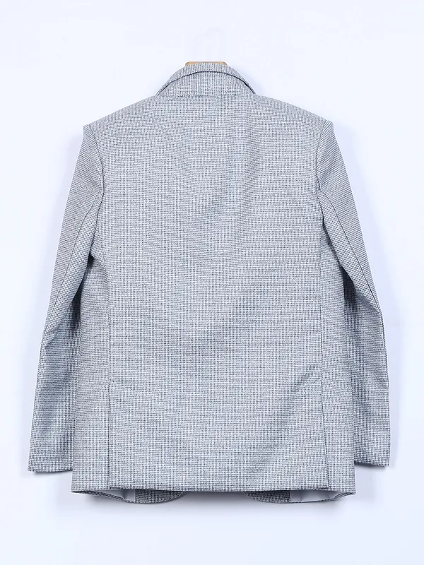Grey terry rayon boys coat suit