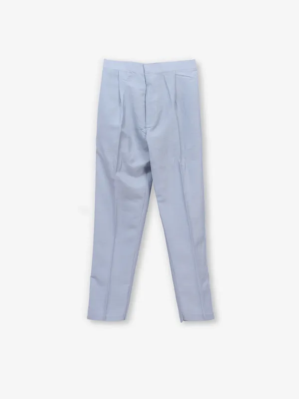 Grey waistcoat set for boys in cotton