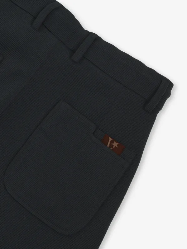 GS78 black laycra solid trouser