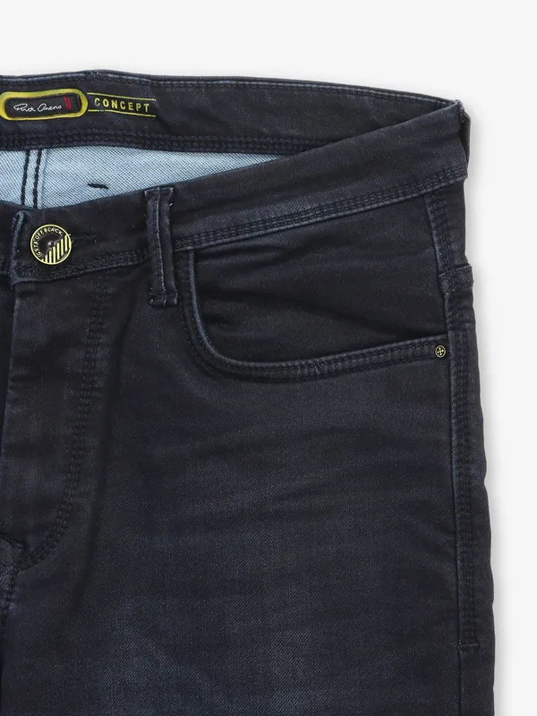 GS78 black washed slim fit denim jeans
