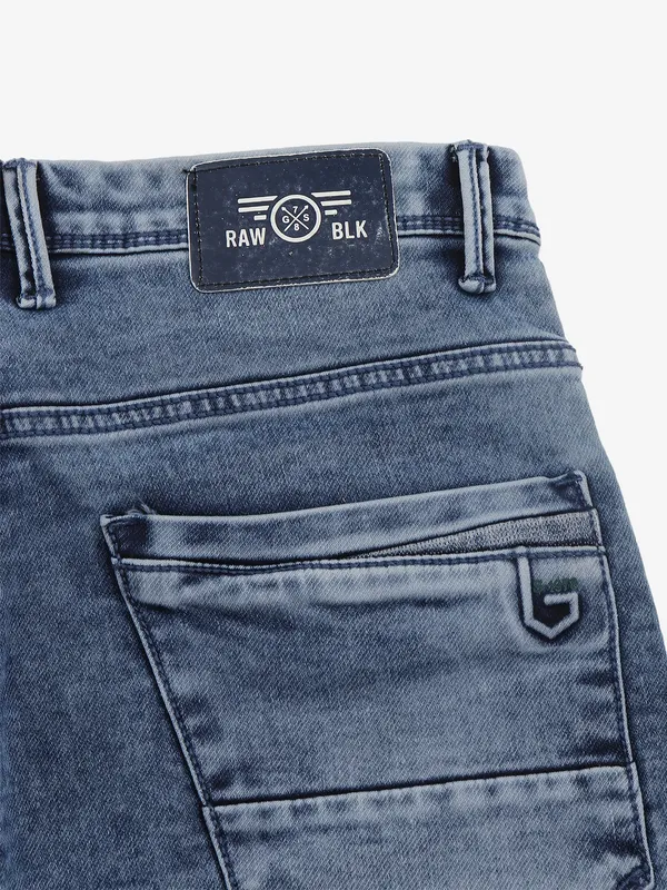 GS78 blue denim washed jeans
